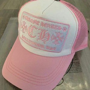 Chrome Hearts Pink Trucker Hat